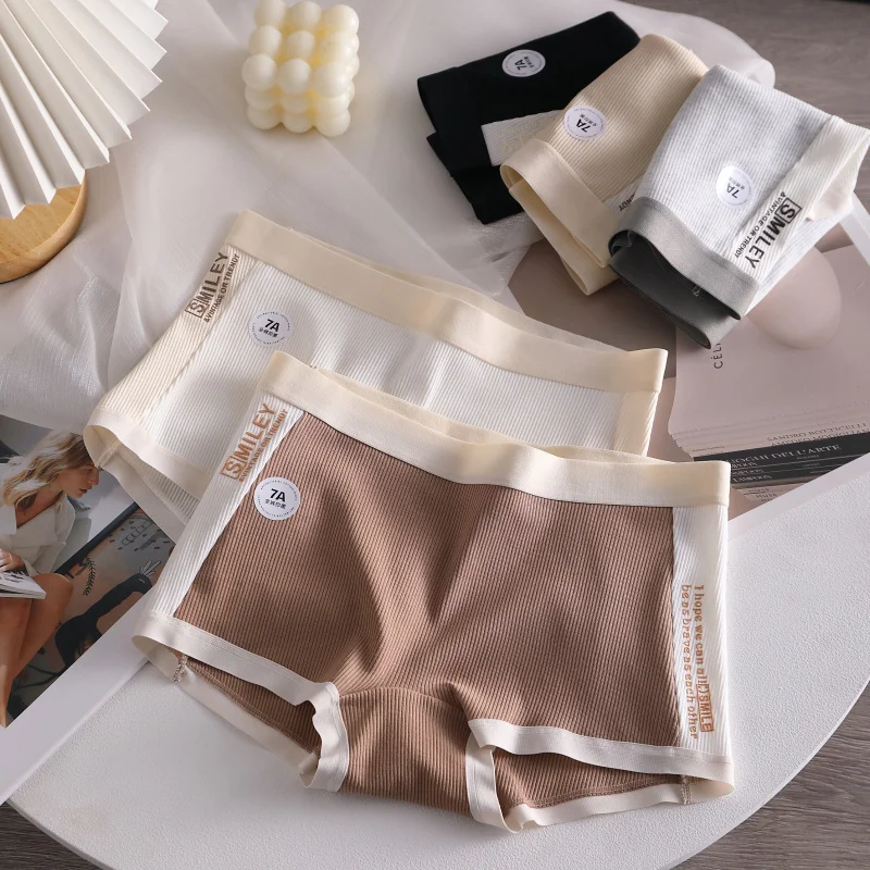 여성용 통기성 안전 반바지, 심리스 스포츠 보호 반바지, 복서 코튼 팬티, 여름 속옷
