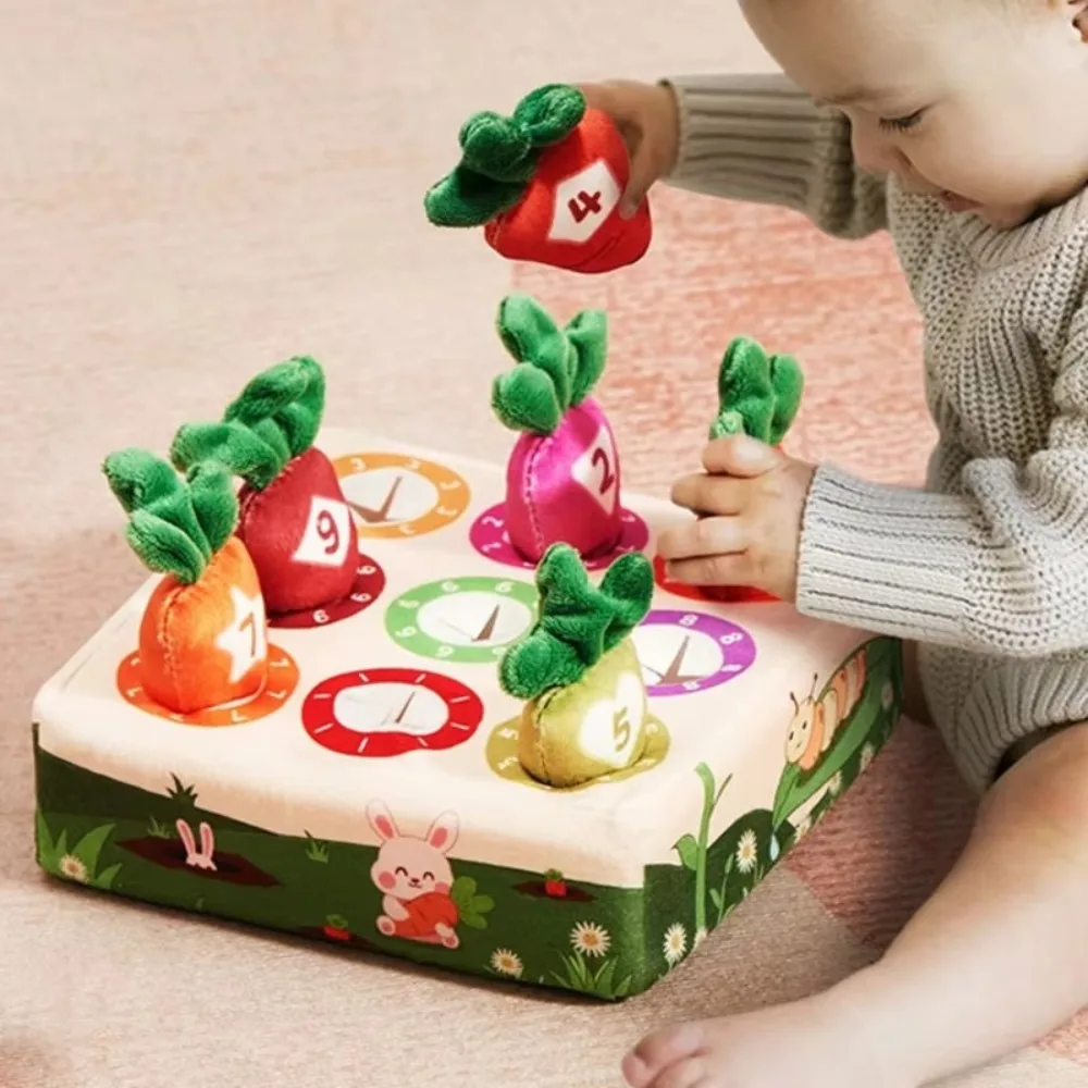 Juego de Juguetes Educativos Montessori de Alta Calidad para el Aprendizaje de Colores, Pañuelos de Colores, Hojas Arrugadas, Juguete de Zanahoria para Bebés, Regalos