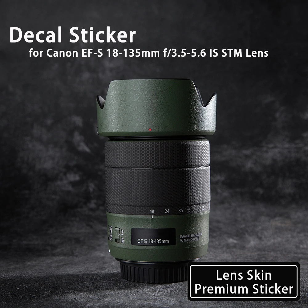 

18135 Decal Sticker for Canon EF-S 18-135mm f/3.5-5.6 IS STM Lens Skin Wrap Cover 18135f3.5-5.6 Protective Film Lens Sticker