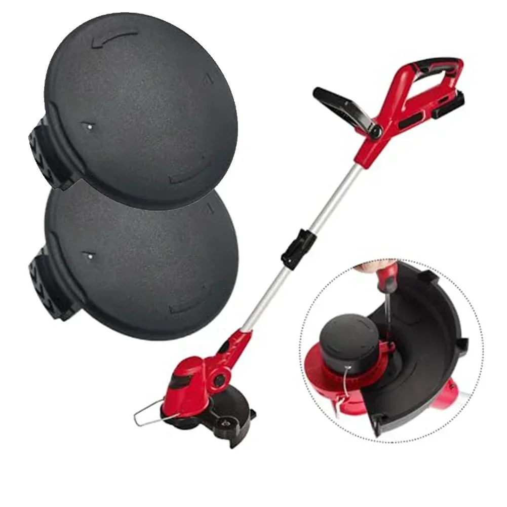 2*Grass Eater Spool Cap Cover For Hyper Tough String Trimmer HT19-401-003-06 Strimmer Spool Cover Cap Garden Tool