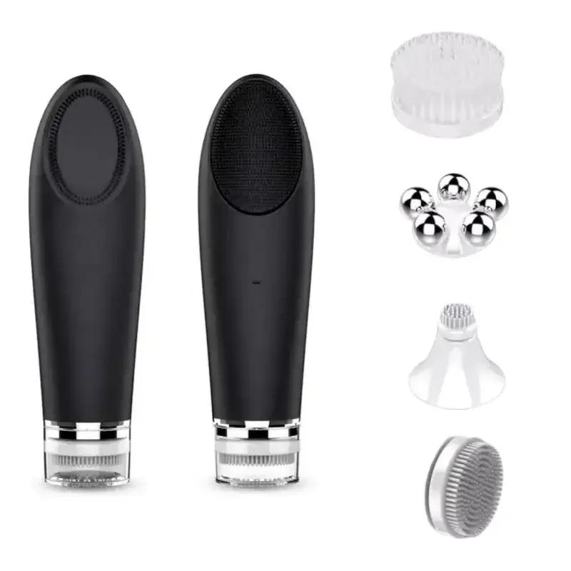 

Waterproof Soft Silicone Electric Cleansing Facial Massager Beauty Use Face Washing Brush