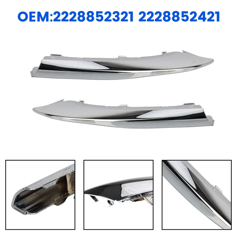 Front Bumper Grille Trim For Mercedes Benz S Class W222 S400L S500L 4MATIC 2228852321 2228852421