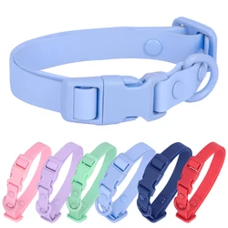 CP442Luxury Fashion PVC Waterproof Rustproof Washable Adjustable Durable All Size Pet Dog Collar Set