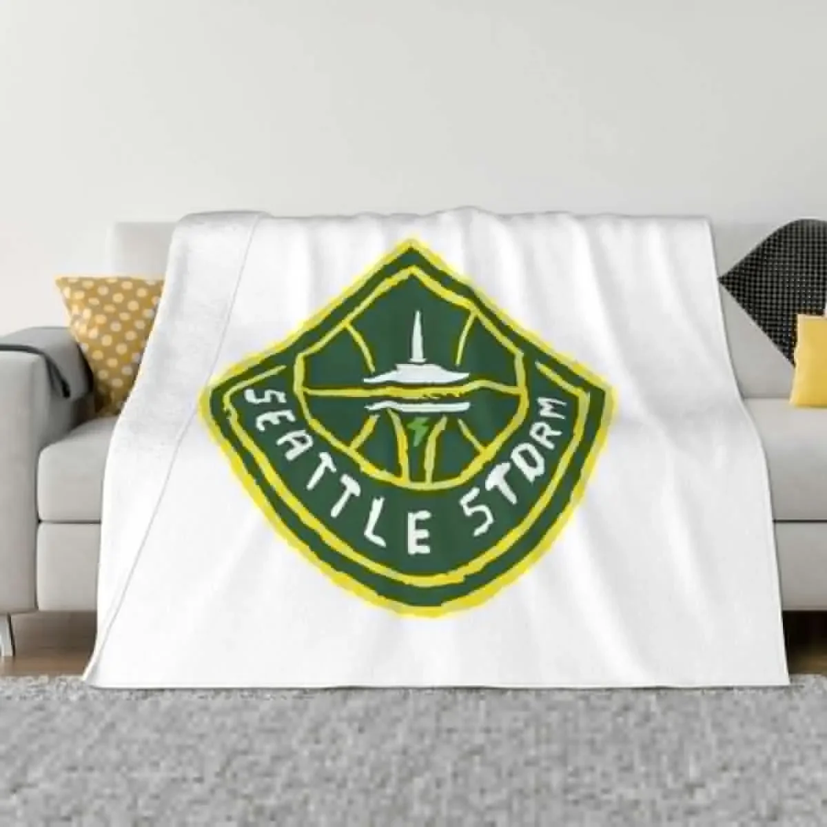 Seattle Stoooorm Throw Blanket Sofa Quilt Beautifuls Decorative Beds Blankets