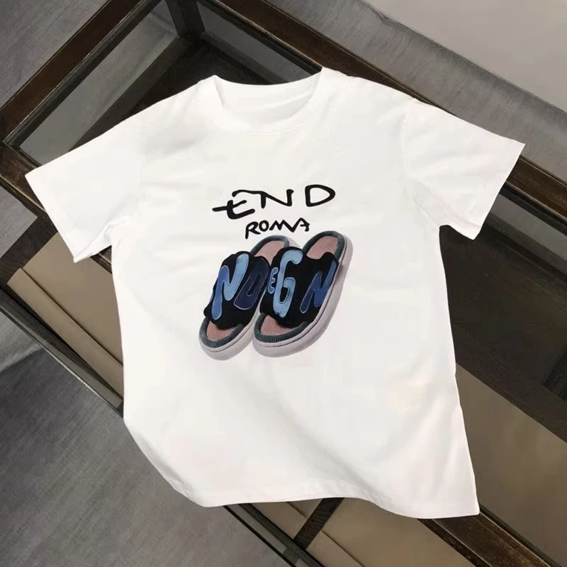 

Official 2025 Luxury Brand New Printed T-shirt Letter Men's and Women's Top Men's Casual Round Neck Short-sleeved T-shirt