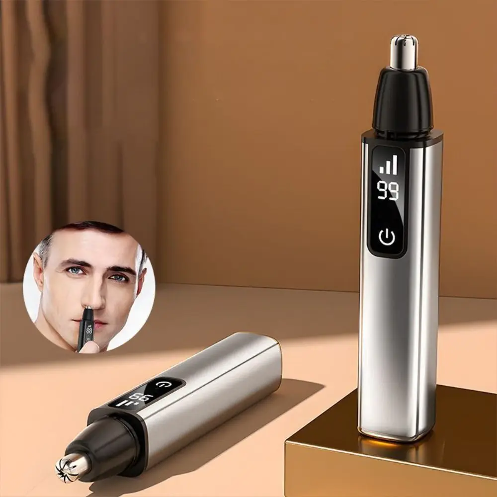 

Digital Display Electric Nose Hair Trimmer Fast Charging Waterproof Nose Hair Scissor High Speed Motor Eyebrows Razor Travel