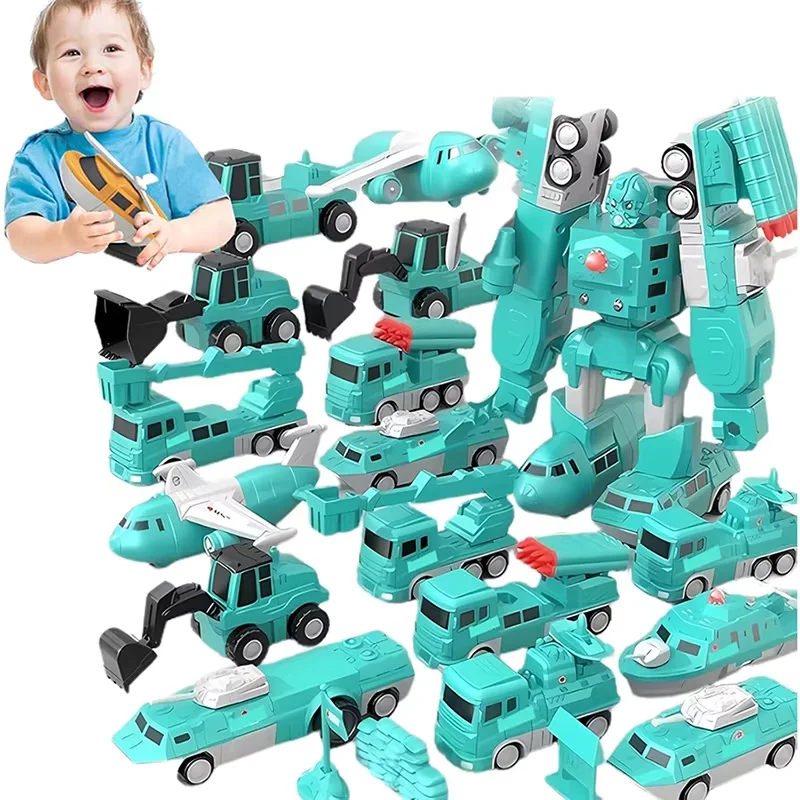 

Magnetic Transform Engineering Car Assembled Toys for Toddler Magnetic Blocks for Kids Activities Toy Transforming Robot Car Toy