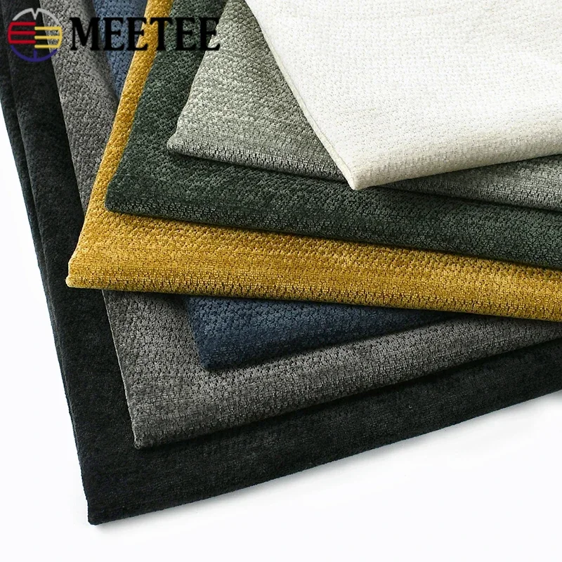 

45/90*145cm Chenille Woven Fabric for Curtain Solid Colored Thickened Cloth Sofa Cover Sewing Fabrics DIY Handmade Accessories