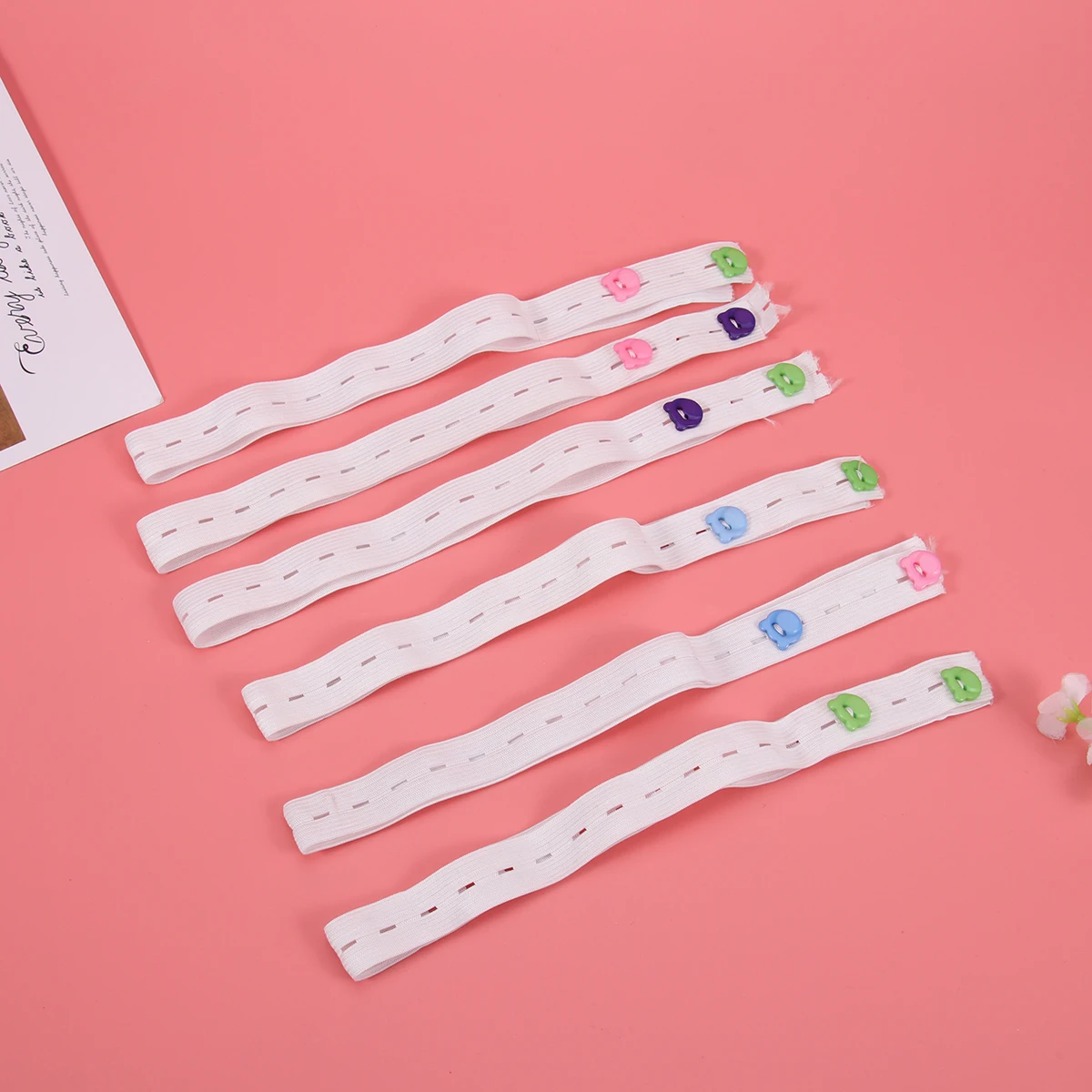 

20pcs Diaper Fastener Soft Comfortable Healthy Baby Skin Easy Wear Adjustable Elastic Strips Infant Diaper Tape Safety Nappy