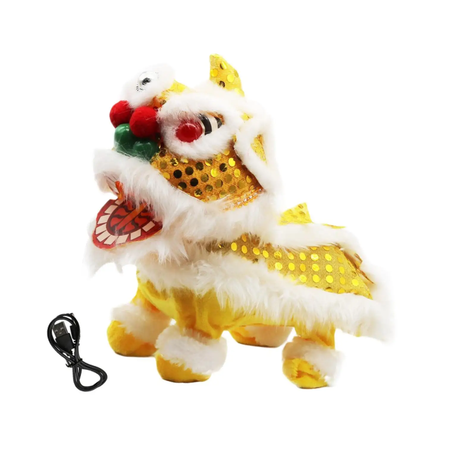 ไฟฟ้าร้องเพลง Lion Plush ของเล่น Interactive Lion ของเล่นสําหรับของขวัญวันเกิดเด็กชาย