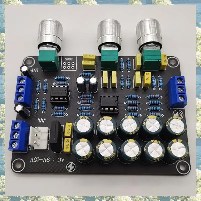 Новый двойной NE5532 сменный предусилитель тона, плата аудио, регулировка высоких частот, эквалайзер, предусилитель, предусилитель контроля тона