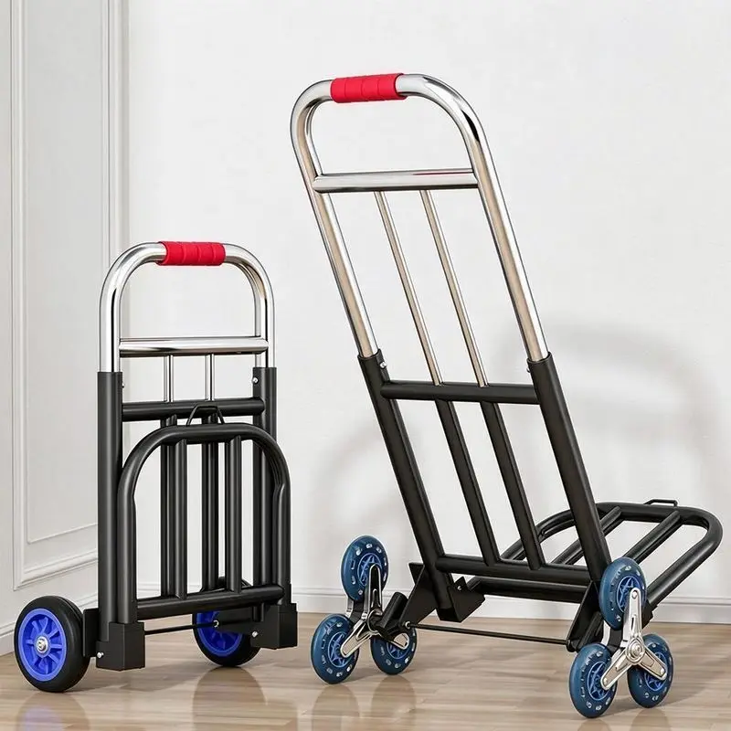 Folding Portable Small Pull Cart Home Shopping Shopping Hand Pull Cart Luggage Load King