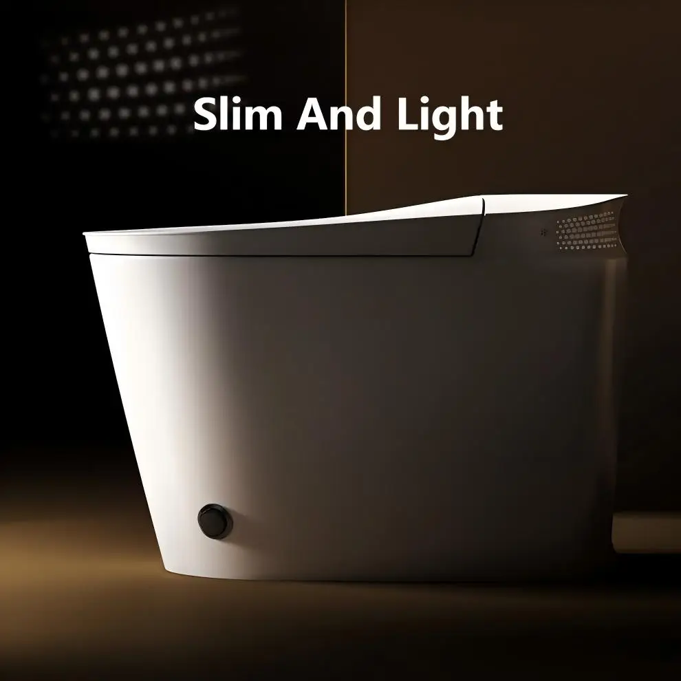 Low Price Smart Automatic Flush Elongated Toilet Remote Control Bathroom Water Closet Smart Toilet For Hotels And Villas - view 6