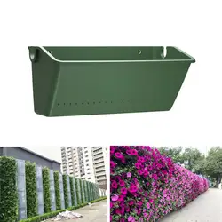 Wall Hanging Vertical Plastic Planting Box Garden Plant Pot Flower Container Home Decoration Fence Planter for Gardening