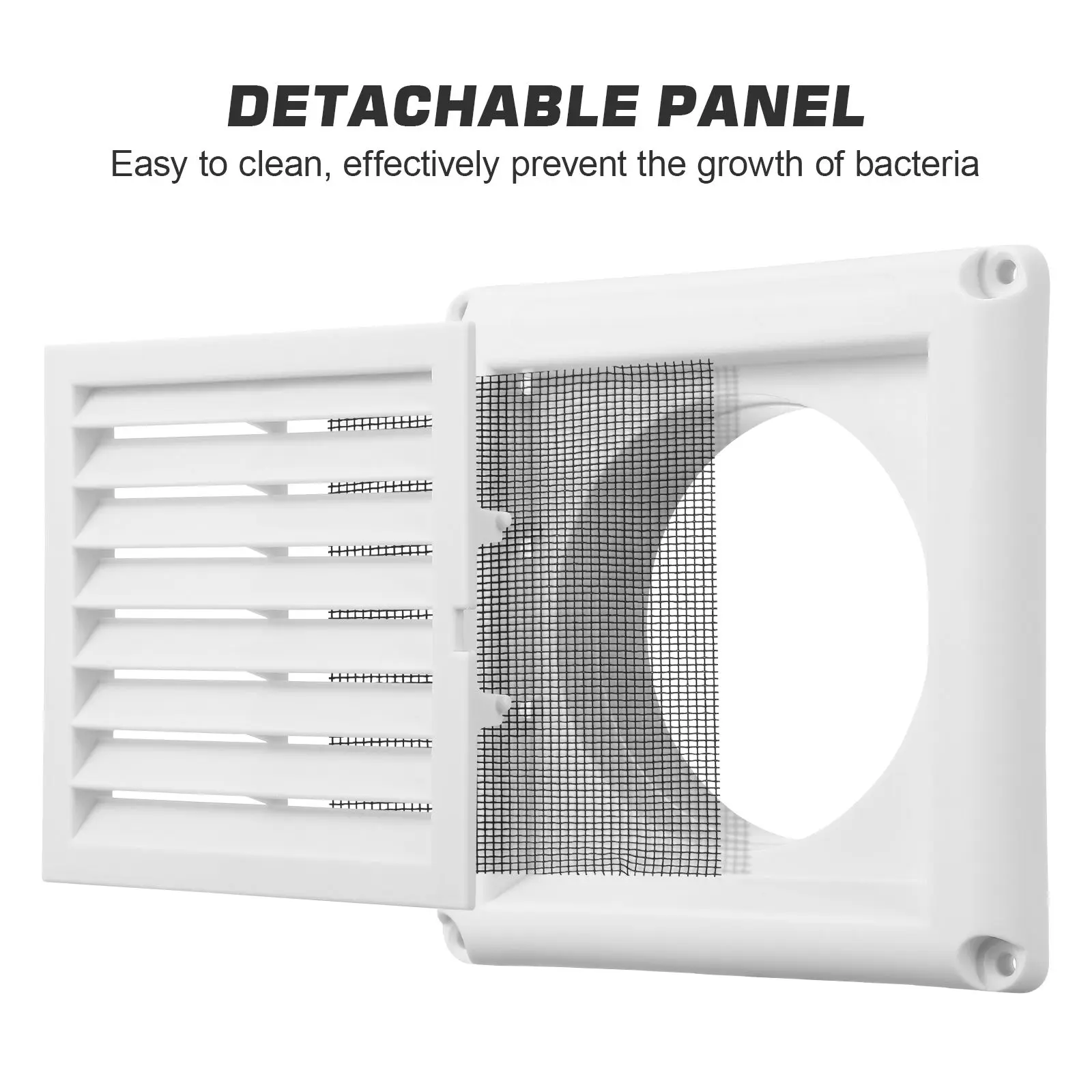 Coperture per sfiato Filtro bianco a maglia fine Filtro chiudibile per registro con foro a parete per aria condizionata per la casa