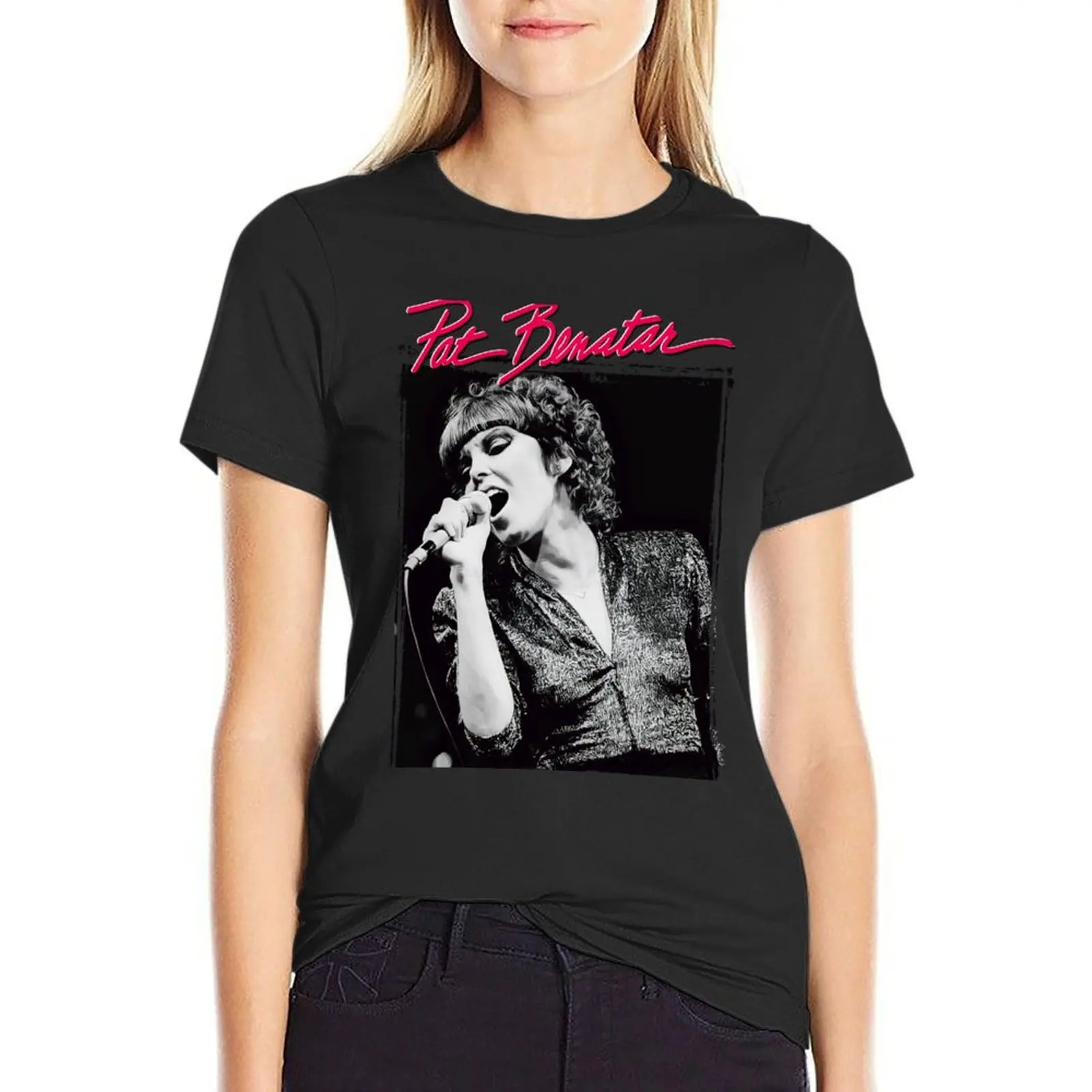 Pat Benatar T-Shirt customizeds anime clothes animal prinfor t shirt for Women
