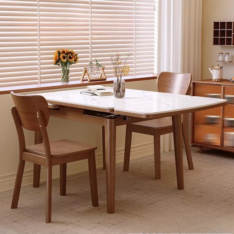 Wood Salon Dining Table Kitchen Creative Terrace Modern Dining Table Mid Century Conference Mesas De Jantar Kitchen Furniture