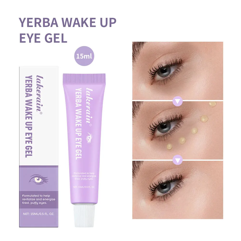 Yerba Wake Up Eye Gel - Yerba Mate Hyaluronic Acid and Caffeine to Hydrate Minimize Puffiness and Swelling