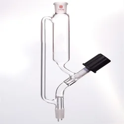 SYNTHWARE Fine adjustable constant pressure drip funnel, No tick marks, Fully enclosed high vacuum PTFE valve, F64