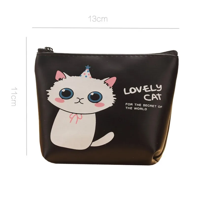 Schreibwaren Kreative Geldbörse Niedlichen Cartoon Kätzchen PU Material Kinder Brieftasche Student Geldbörse Key Lock Schlüssel Lagerung Tasche