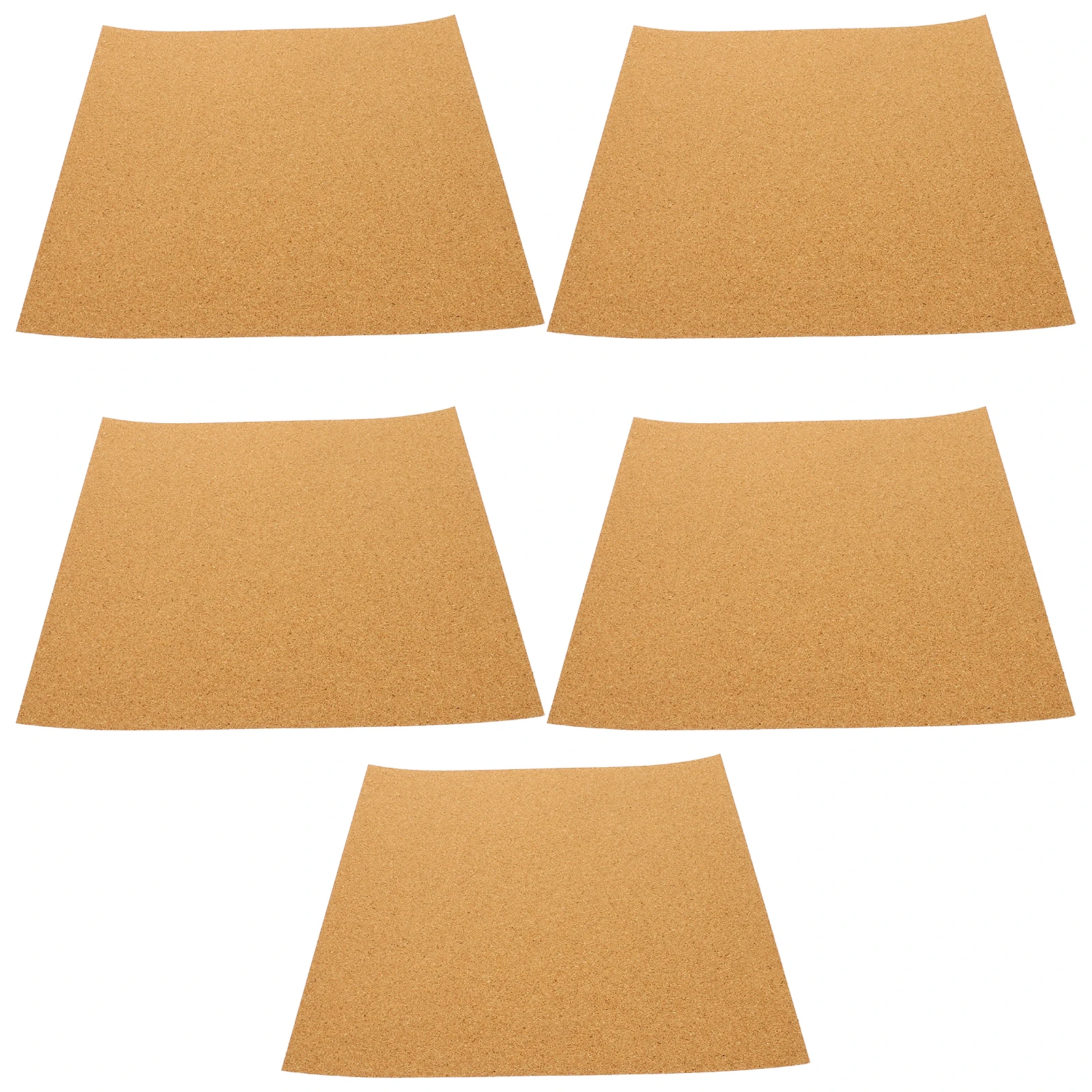 

5pcs 300x300x1mm Soundproof Cork Paper Boards Self Adhesive for Office Home Decor Bulletin Display Wall Tiles Thick Pegboard