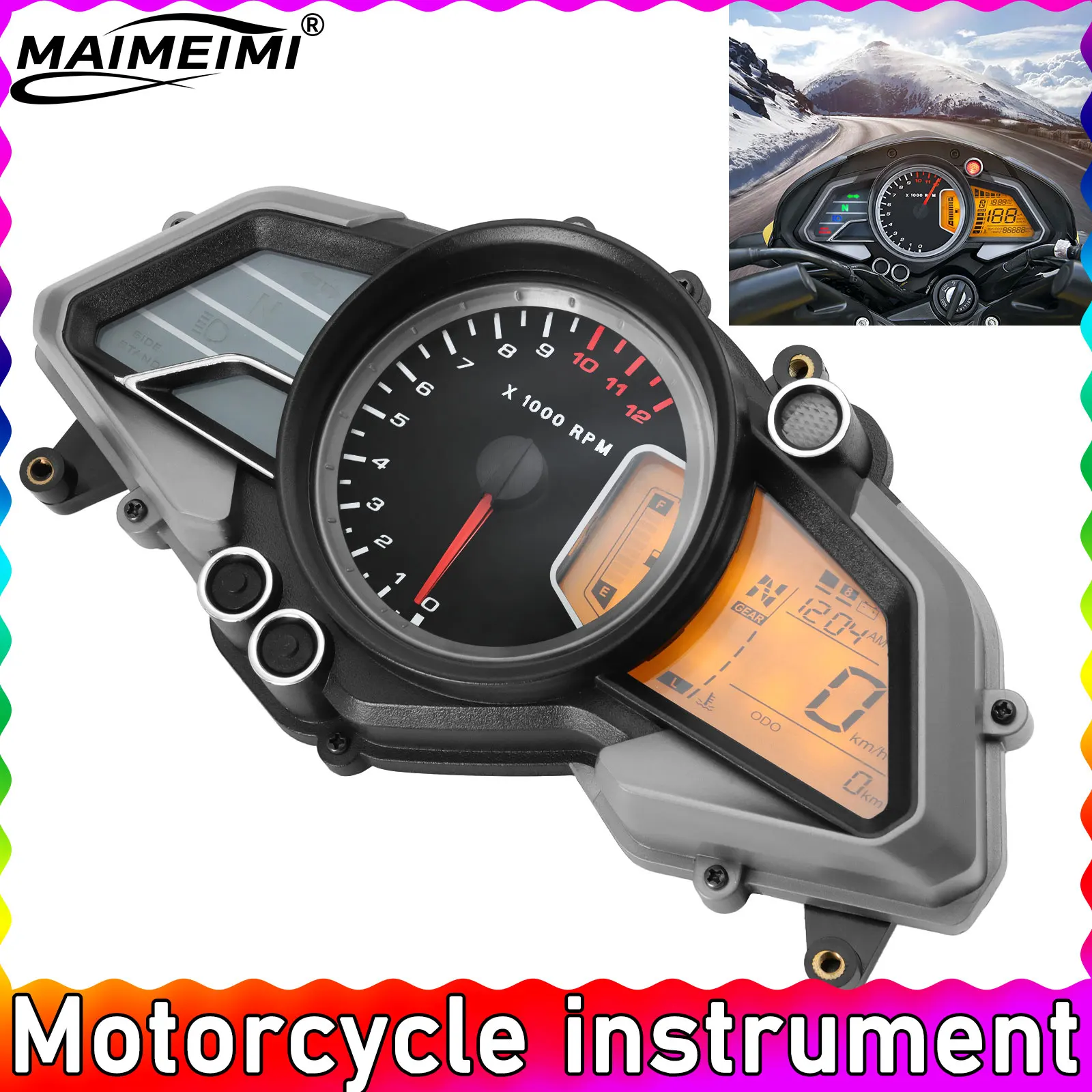 12V Motorcycle Tach…