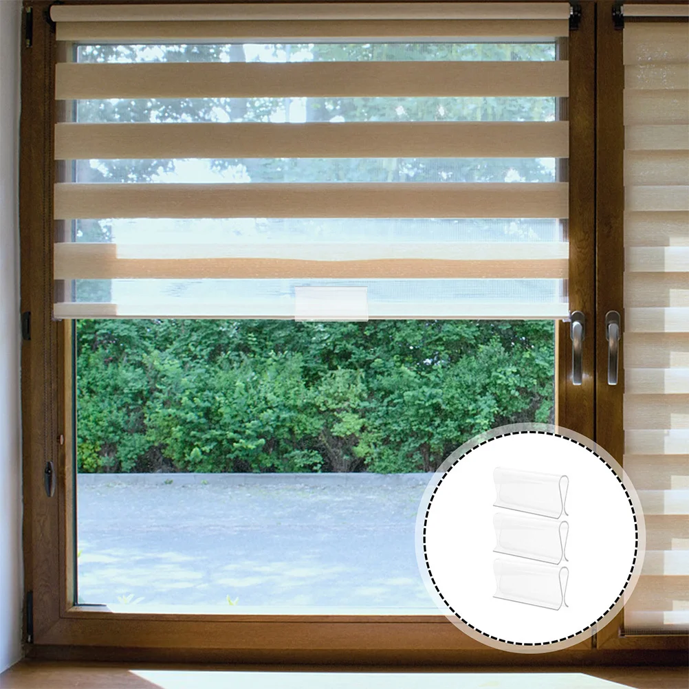 

2Pcs Stylish Plastic Roller Blind Pulls Home Office Accessories Fine Workmanship Curtain Fittings Roller Blind Grip