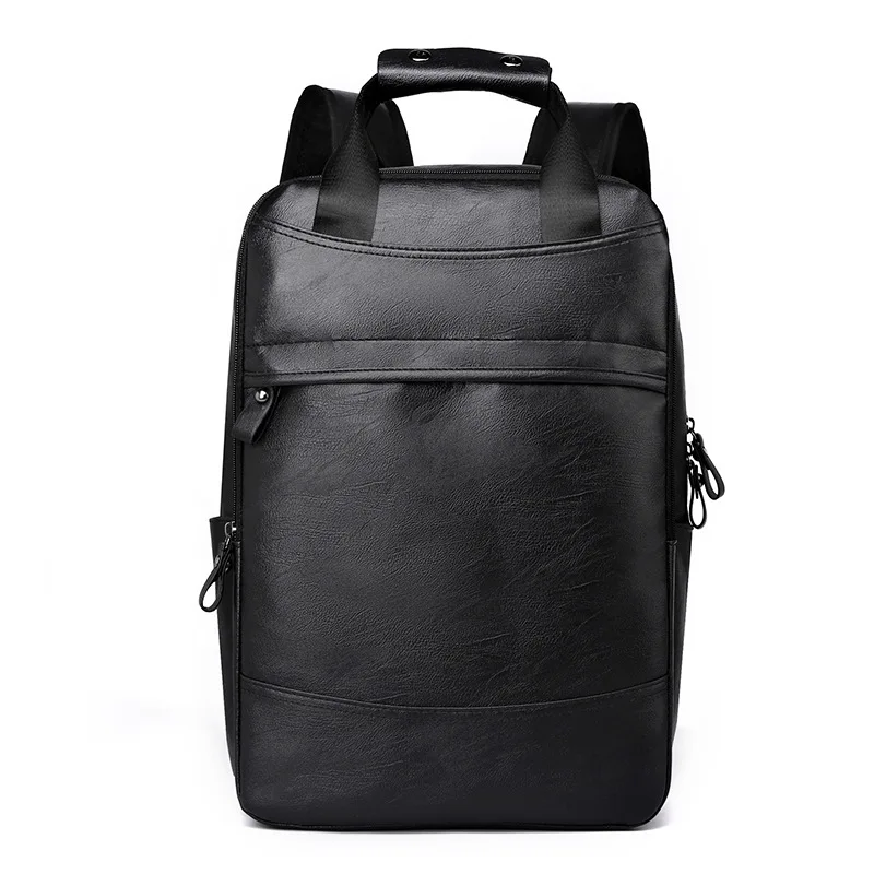 Backpack Men's Large Capacity Business Leisure Travel Commuter Portable Leather Multi-layer Computer Back