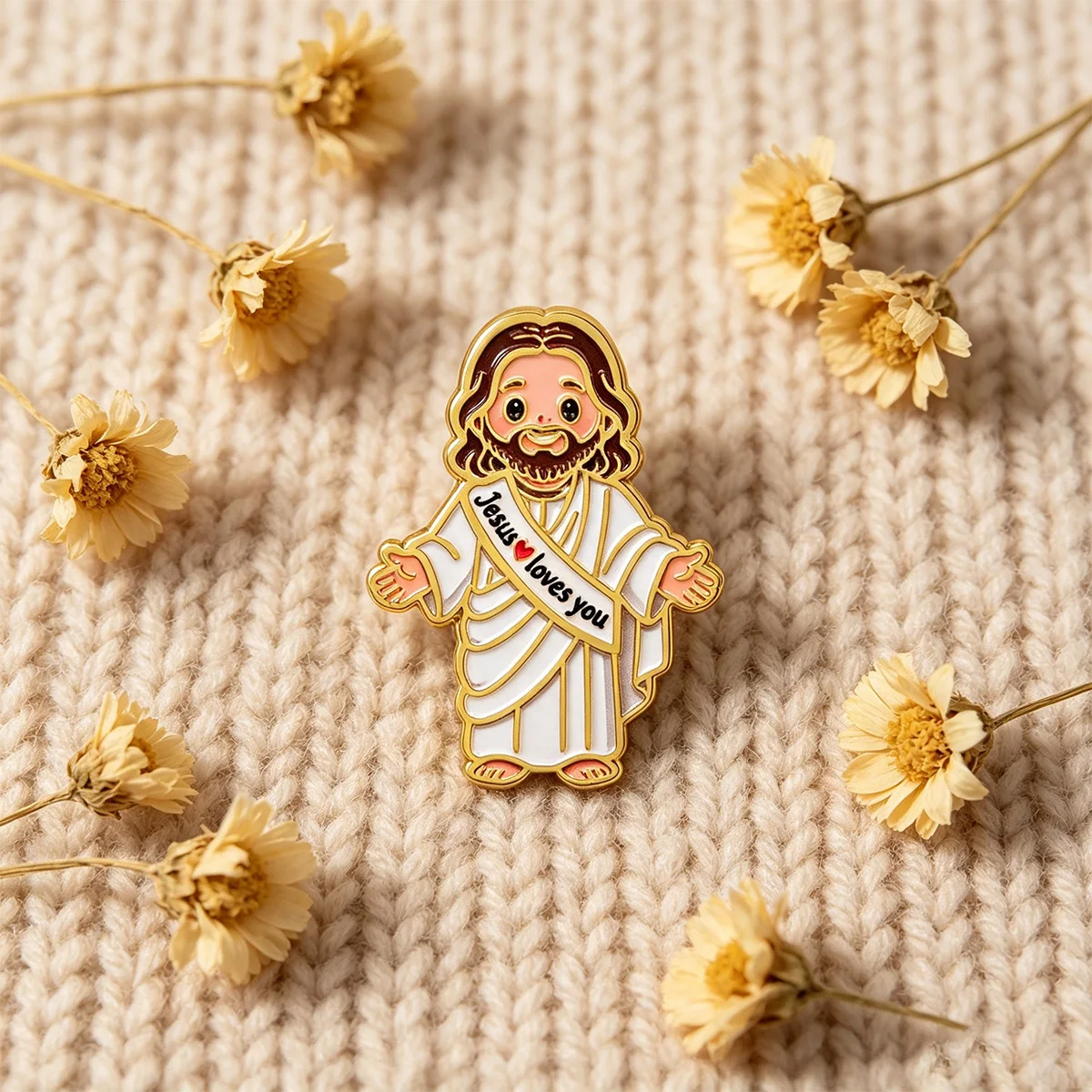 Jesus Loves You Quote Enamel P - đánh giá và giá Men'S Accessories Quotes