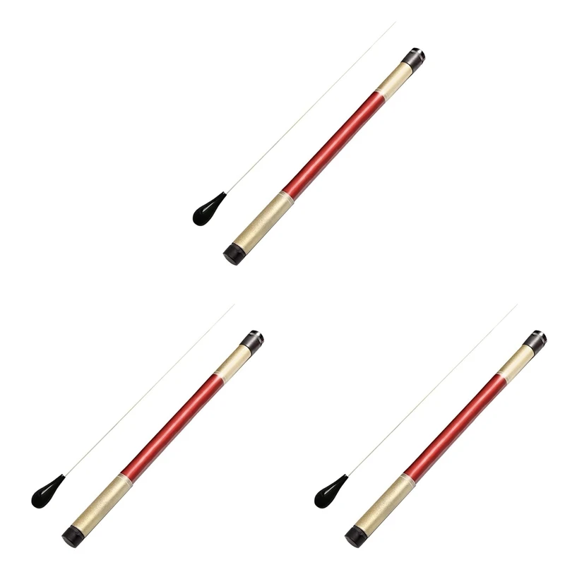 

3X Music Conductor Batons,Imitation Agate Handle Orchestra Conducting Baton Music Batons (Black)