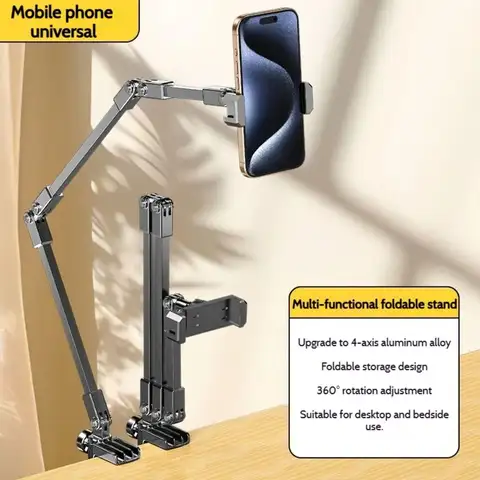 Suporte ajustável para tablet, rotação de 360 ​​graus, 3 seções, braços, suporte para telefone de cabeceira, para telefone de 5 a 12 polegadas, ipad pro mini, para xiaomi