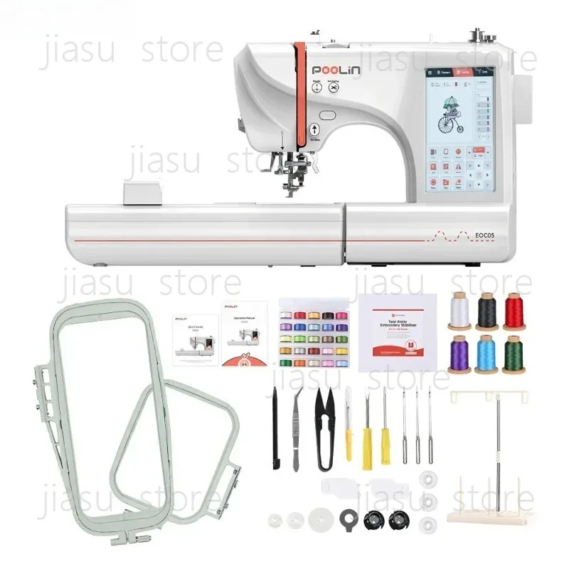 Poolin EOC05 Wholesale Multifunctional Automated High Q-uality Easy To Use Small Computerized Embroidery Machine with Good Price