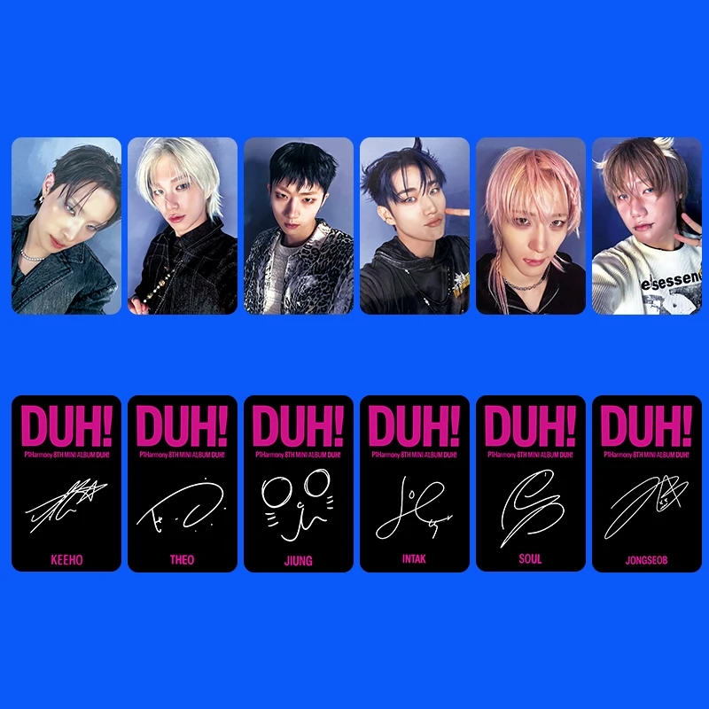 6Pcs/Set Kpop P1HARMONY DUH! New Album Photocards THEO SOUL
