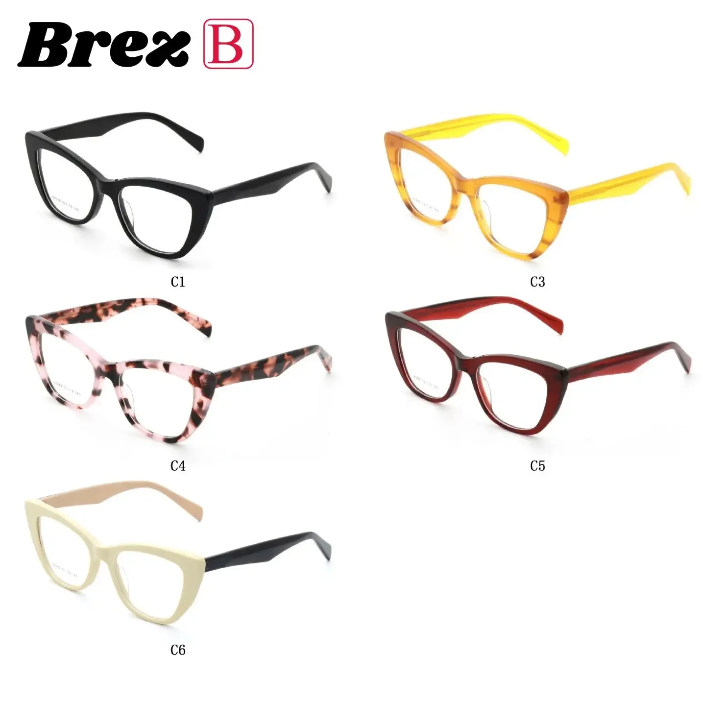 

Очки-«кошачий глаз» из ацетата для женщин, розовые, модная оправа, для коррекции зрения (близорукость, дальнозоркость), с антибликовым покрытием