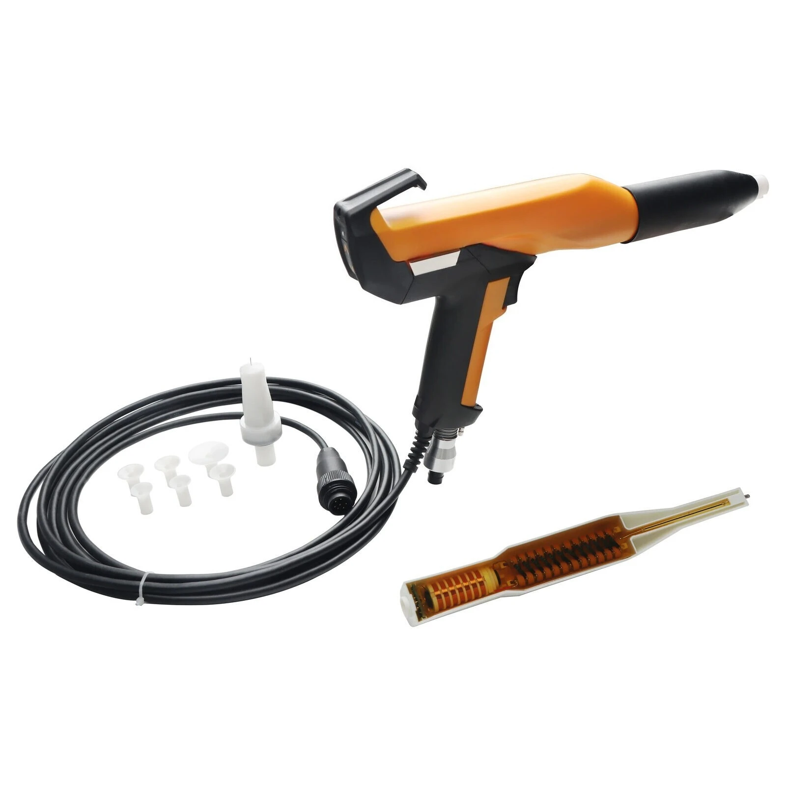Manual Powder Gun 1008070 2pcs nozzles 6m electric cable For GM03