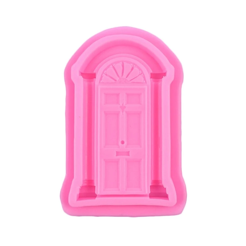 Door Frame Window Sugar Chocolate Cake Fondant Mold Diy Baking Manual Biscuits Mold Food Grade Silicone Fondant Drop shipping