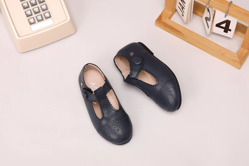 AS Kinderschuhe Marken-Kinderschuhe Baby Mädchen Lederschuhe Kleinkind Prinzessin Ballerinas Jungen Brogue Oxford Weiche Plateau Mary Jane Schuhe – Detail 16