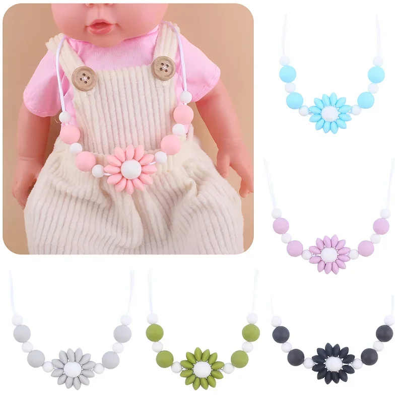 

Kissteether Food Grade Silicone Breast Feeding Necklace Silicone Chewing Bead Necklace Silicone Teething Baby Necklace Chew Toy