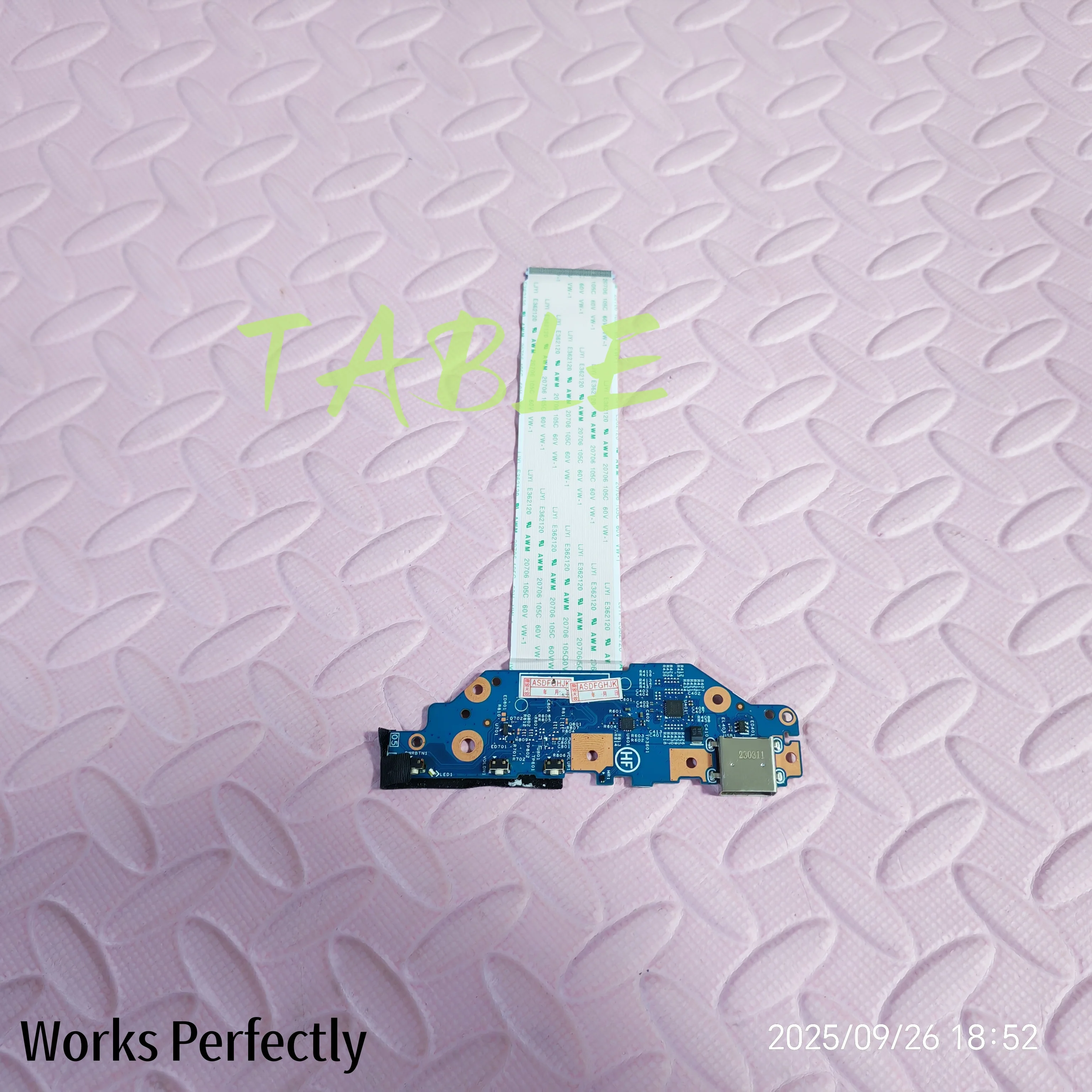 

FOR Lenovo Yoga Gen4 500w 223548-1 448.0SW17.0011 USB IO Board 5C11H81507 Cable