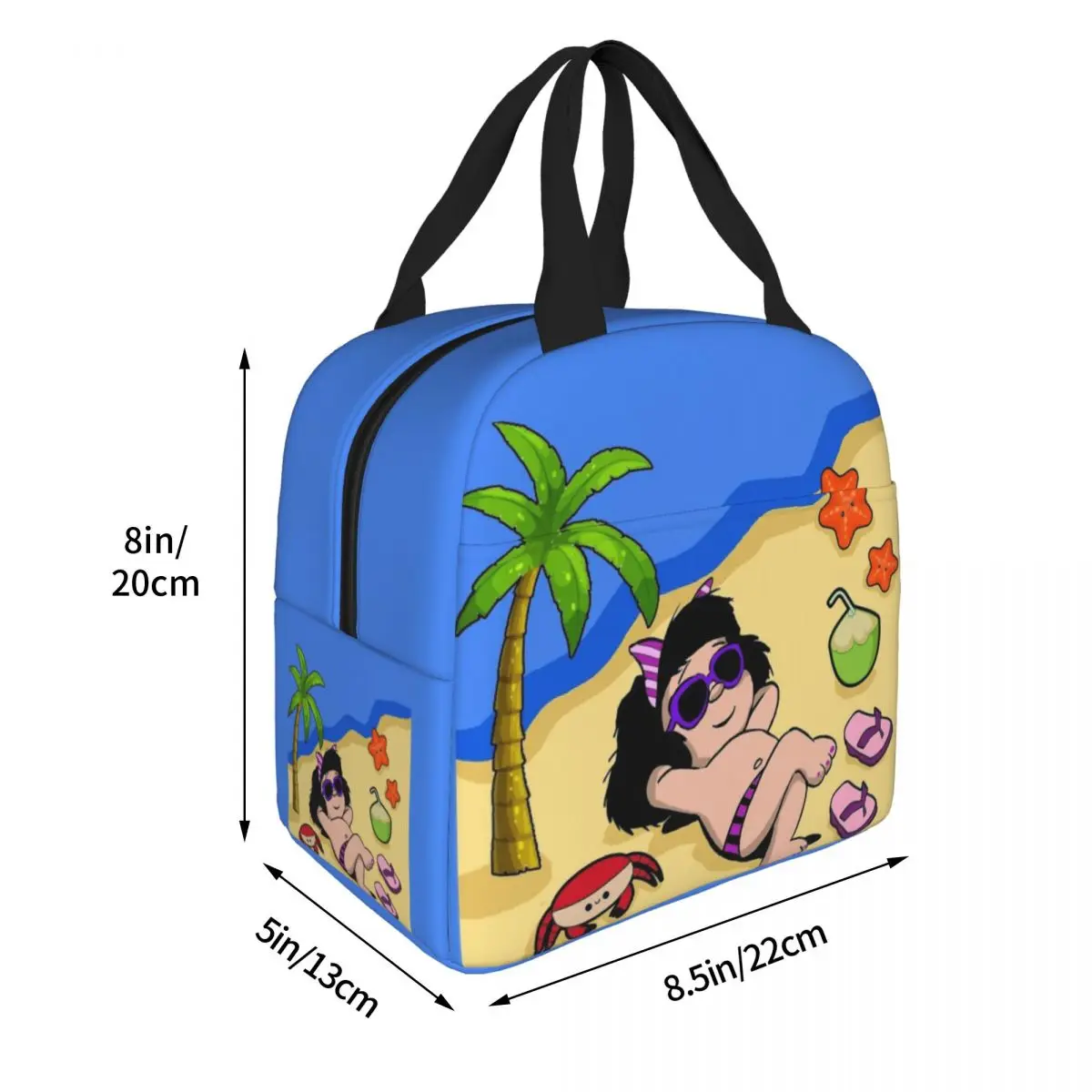 Relax Mafalda Insulated Lunch Bags Cooler Bag Meal Container Portable Tote Lunch Box Food Storage Bags Office Picnic