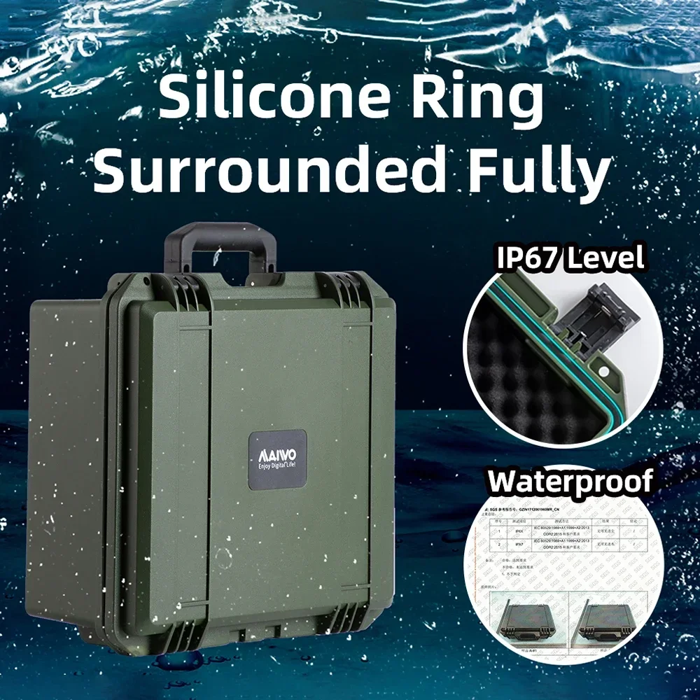 ORICO 2.5 3.5 inch 20 Bay HDD Hard Drive External Protection Storage Case Box Portable Multi Bay Water\Dust\Shock-proof