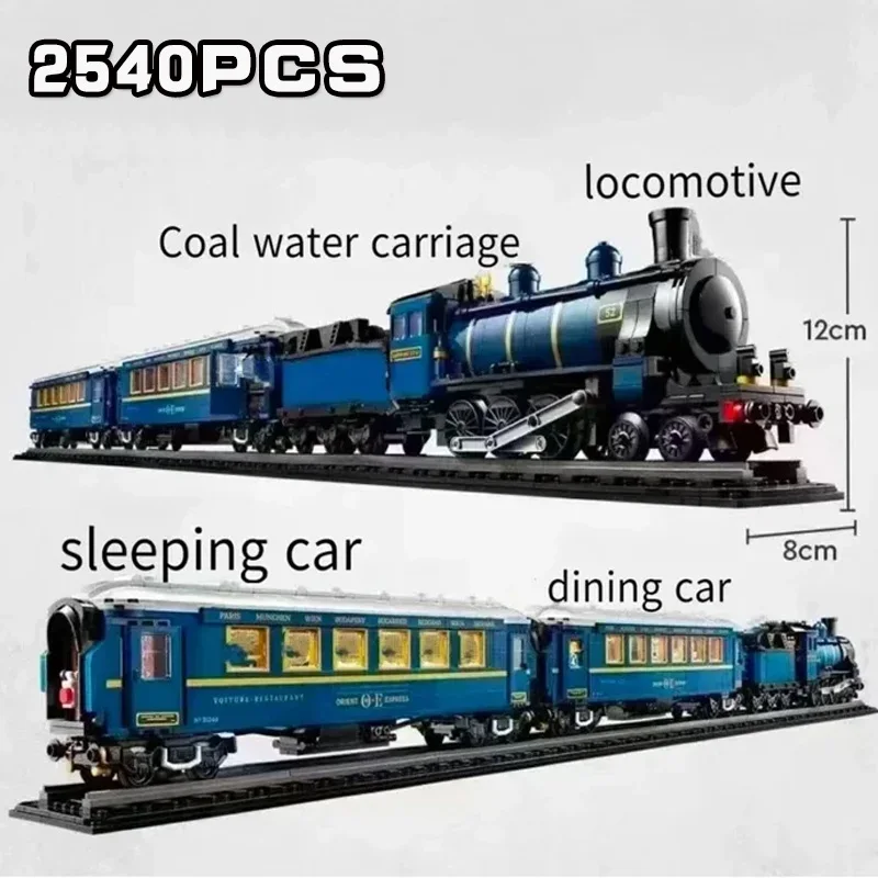

Express Train Building Blocks 140th Anniversary Luxury Train Locomotive Transportation Model 21344 Christmas gifts Home Decor