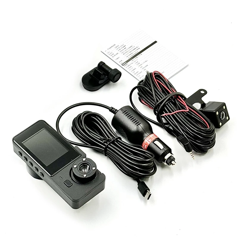 8MPX HD Night Vision Car Recorder Three Lens Wifi Cell Phone Interconnect Front Car Inside Rear Driving Recorder HD Recorder