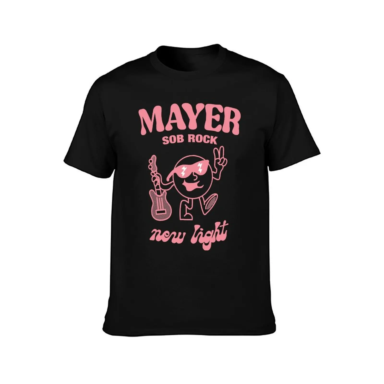 John Mayer Sob Rock T-Shirt, Summer Casual Cotton Tee, Oversized Streetwear Tops, Vintage Graphic Print, Loose Fit Short Sleeve