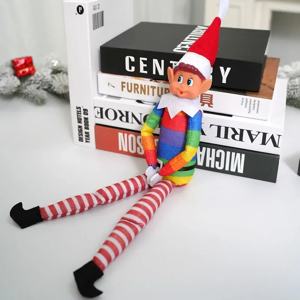 42cm Christmas Elf Behaving Behavin Badly Plush Toy Novelty Long Bendy Naughty Boy Elf on The Shelf Christmas Elves Doll