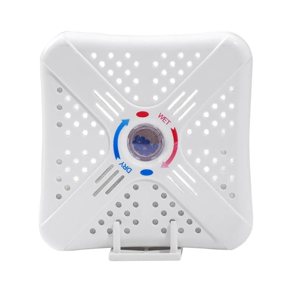 Rechargeable Dehumidifier for Safes Drawers Cabinets Vehicles 16x19x6cm ABS Moisture Protector with Blue Indicator