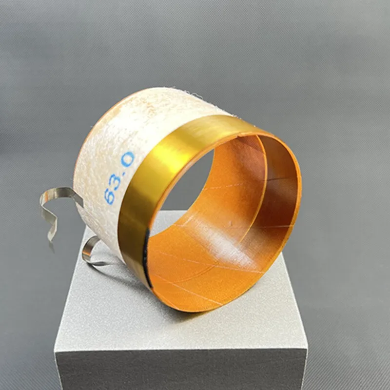 63mm optical fiber pure aluminum flat wire EV low-frequency speaker voice coil high power 63 cores