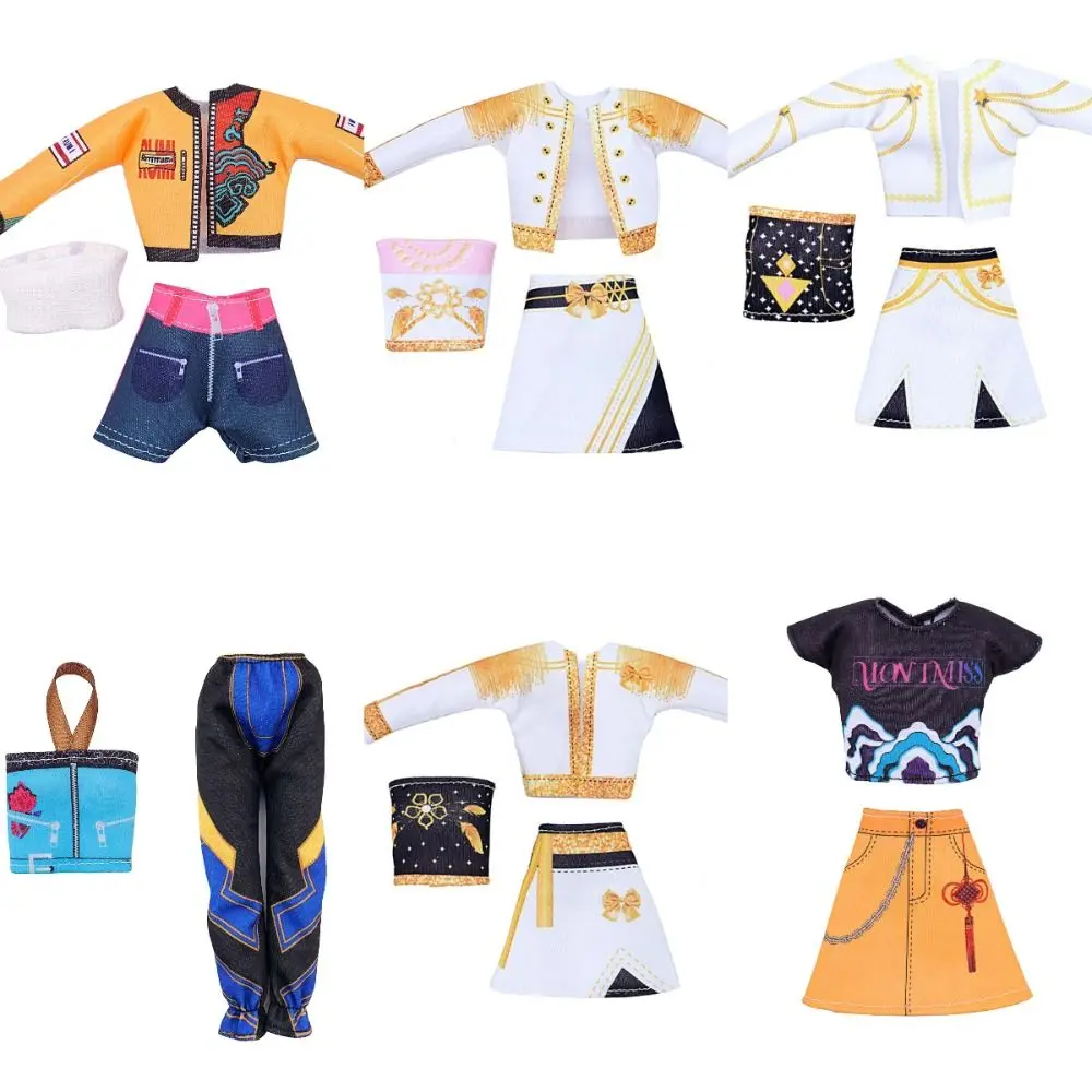 Modna spódnica dla lalki BJD 30 cm, rozmiar 1/6, do samodzielnego przestylizowania, sukienka Lolita, ręcznie robiony zestaw do przebierania.