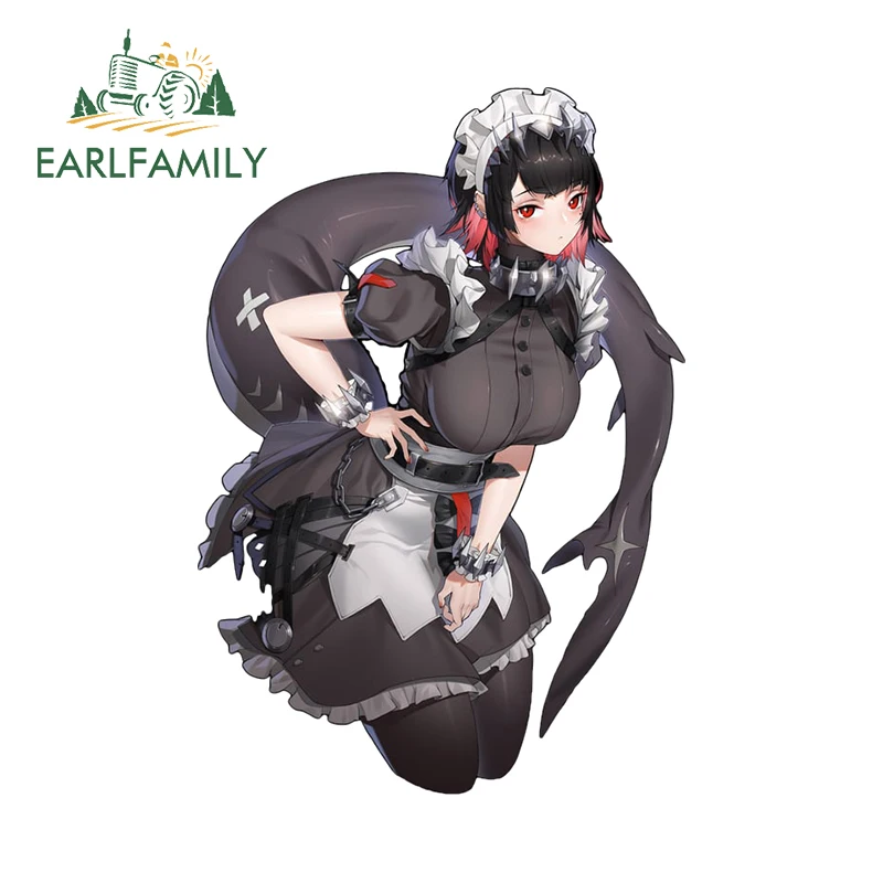 

EARLFAMILY 13cm x 9cm Sexy Ellen Joe Car Stickers Huge Tail Black Style Cool Caravan Decal Personality Motorcycle Racing Decor
