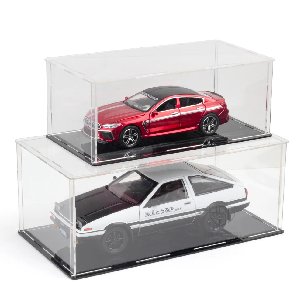 1/32 1/24 Acrylic Transparent Toy Car Model Display Box Plastic Dust Cover High Transmittance Strong Durable Storage Box For Boy